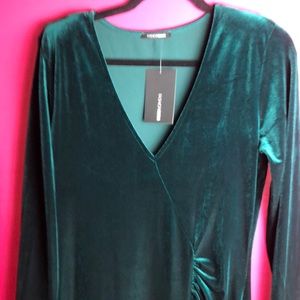 COPY - NEW!Green F N Love Sex Magic Velvet dress XL